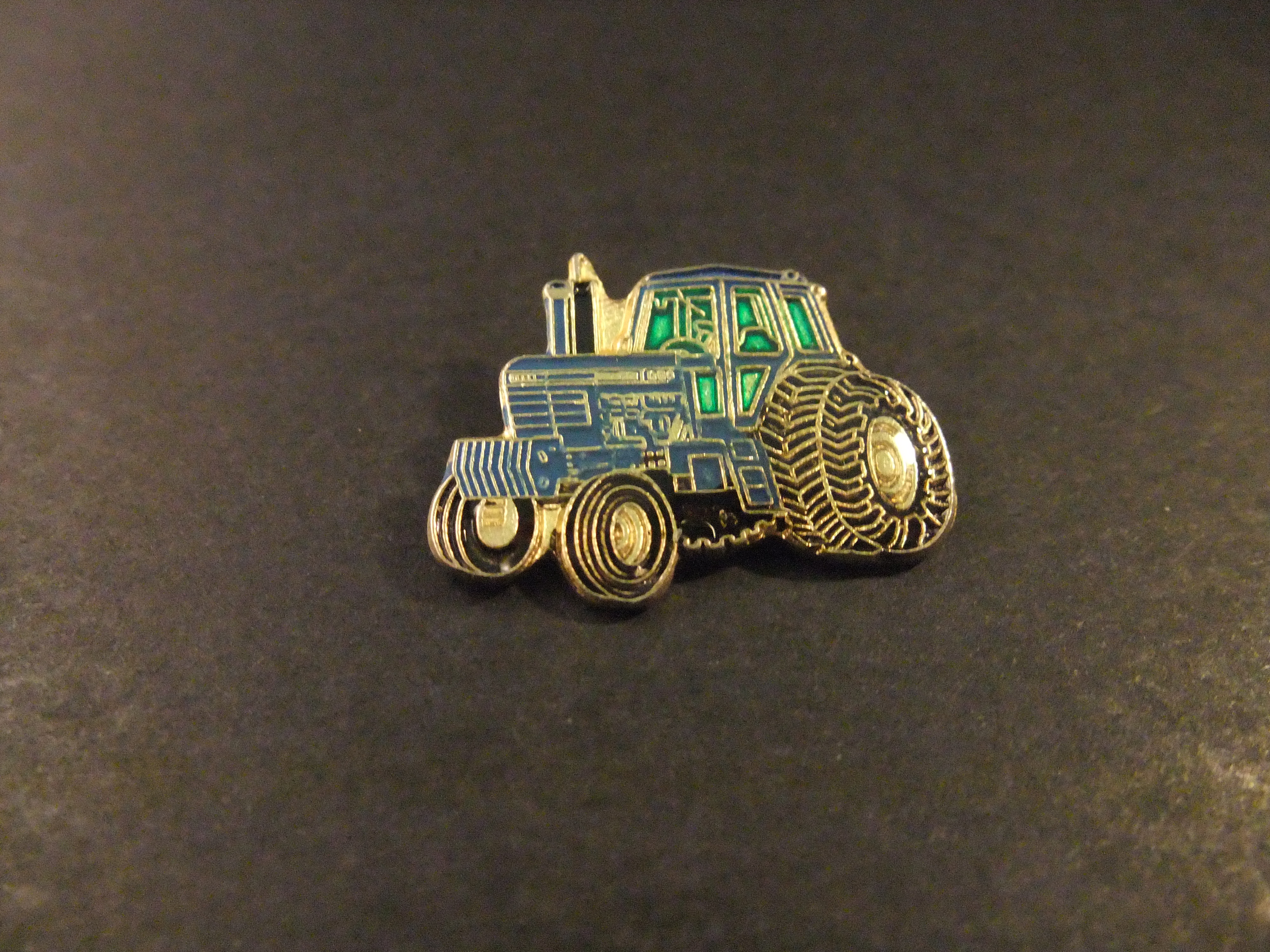 John Deere landbouw tractor blauw